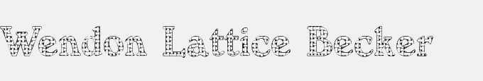 Wendon Lattice Becker