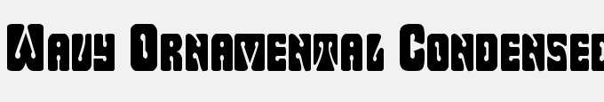 Wavy Ornamental Condensed