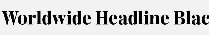 Worldwide Headline Black
