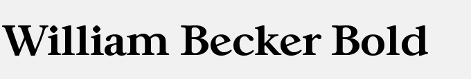 William Becker Bold
