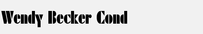 Wendy Becker Cond