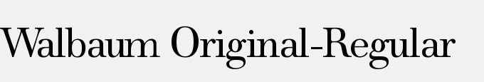 Walbaum Original-Regular