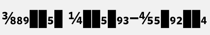 Whitney Numeric-Semibold