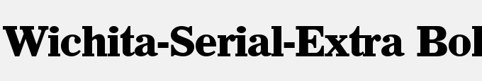 Wichita-Serial-Extra Bold-Regular