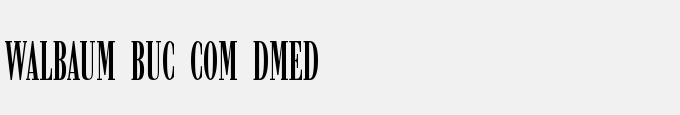Walbaum Buc Com DMed