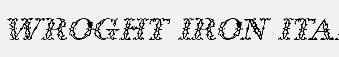 Wroght Iron Italic