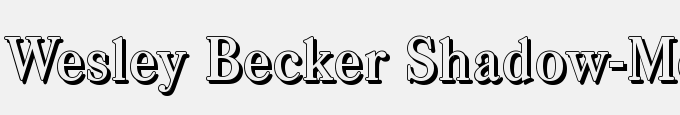 Wesley Becker Shadow-Medium-Regular