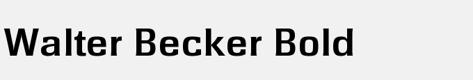Walter Becker Bold