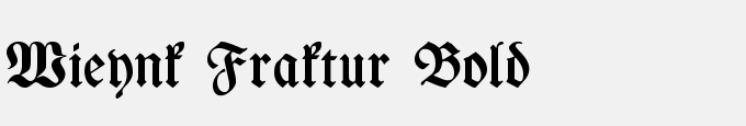 Wieynk Fraktur Bold