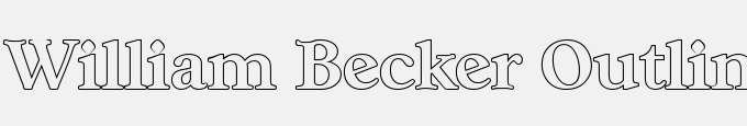William Becker Outline-Bold