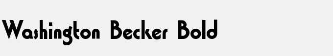 Washington_Becker_Bold