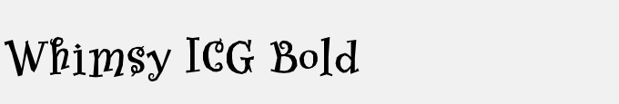 Whimsy ICG Bold