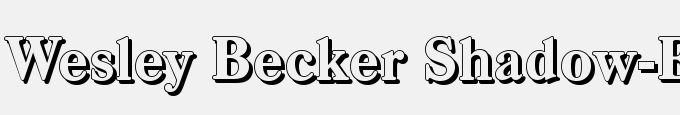 Wesley Becker Shadow-Extra Bold-Regular
