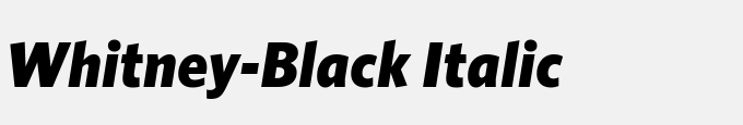 Whitney-Black Italic
