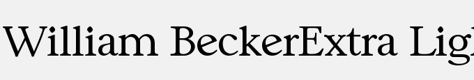 William Becker-Extra Light