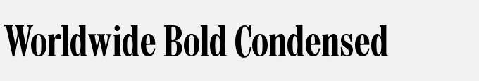 Worldwide Bold Condensed