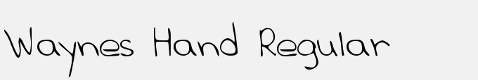 Waynes Hand Regular