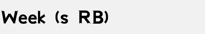 Week (s RB)