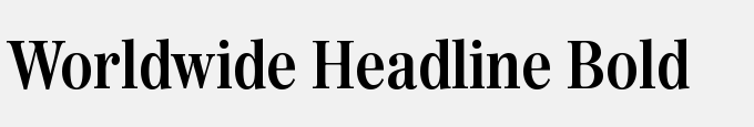 Worldwide Headline Bold