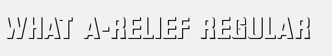 What A-Relief Regular