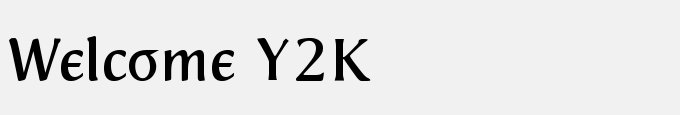 Welcome Y2K