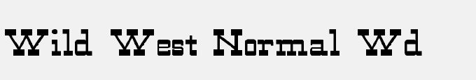 Wild West-Normal Wd