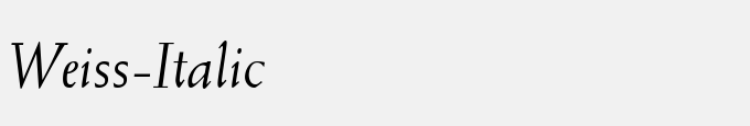 Weiss-Italic