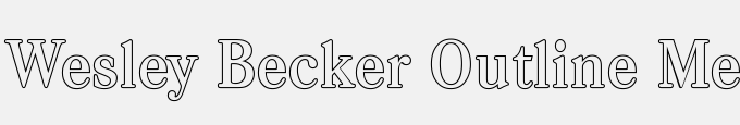 Wesley Becker Outline-Medium-Regular