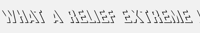 What A Relief Extreme Lefti
