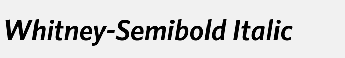 Whitney-Semibold Italic