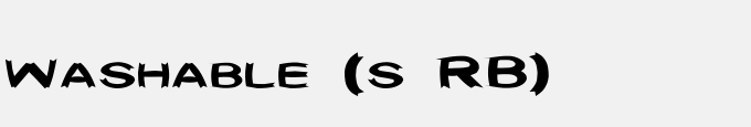 Washable (s RB)