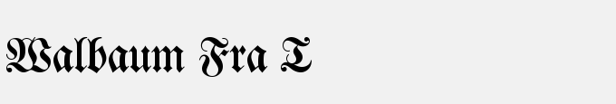 Walbaum Fra T