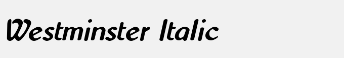 Westminster Italic