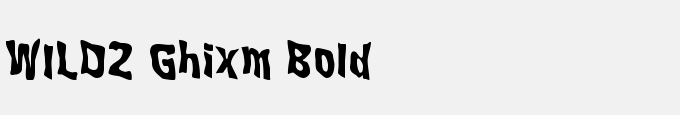 WILD2 Ghixm Bold