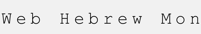 Web Hebrew Monospace
