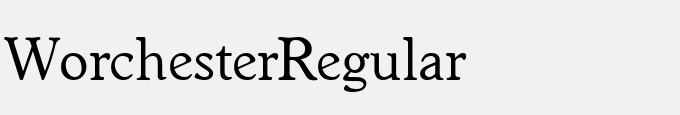 Worchester-Regular