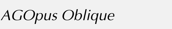 AGOpus Oblique
