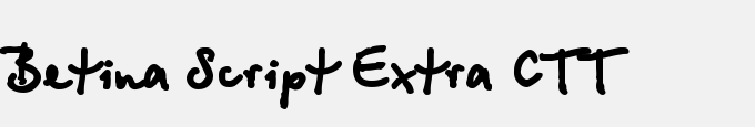 Betina Script Extra CTT