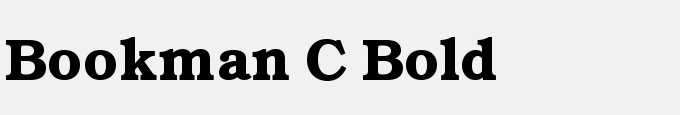Bookman C Bold