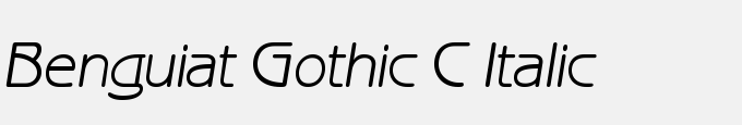 Benguiat Gothic C Italic