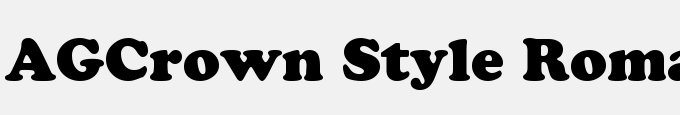 AGCrown Style Roman