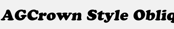 AGCrown Style Oblique