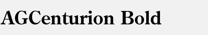 AGCenturion Bold