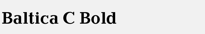 Baltica C Bold
