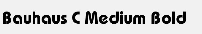 Bauhaus C Medium Bold
