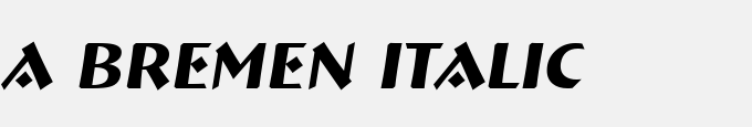 A_Bremen Italic
