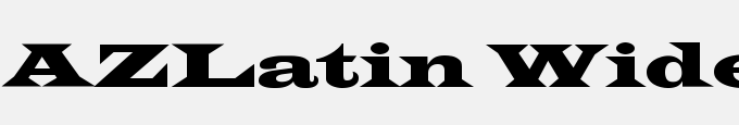 AZLatin Wide CTT