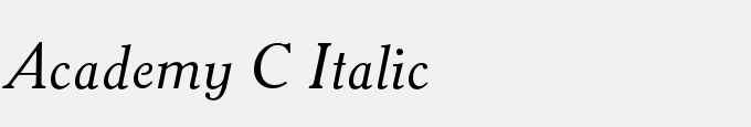 Academy C Italic