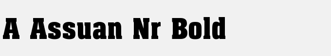 A_Assuan Nr Bold