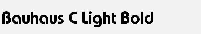 Bauhaus C Light Bold